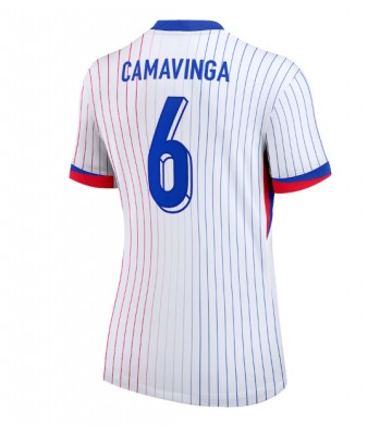 Frankrig Eduardo Camavinga #6 Udebanetrøje Dame EM 2024 Kort ærmer